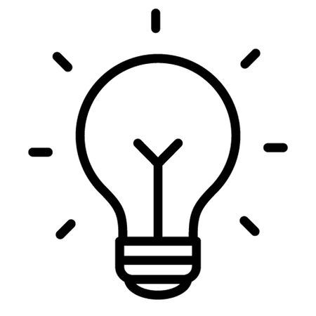 Bulb vector icon which can easily modify or editのイラスト素材