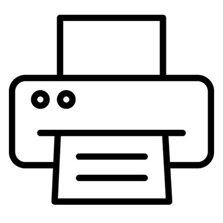 Facsimile, fax vector icon which can easily modify or editのイラスト素材