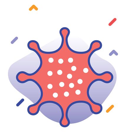 Coronavirus, Corona, Covid-19 fully editable vector iconのイラスト素材