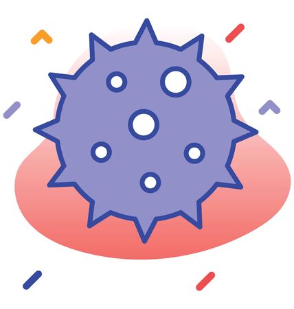 Coronavirus, Corona, Covid-19 editable vector iconのイラスト素材