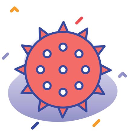 Coronavirus, Corona, Covid-19  nCoV fully editable vector iconのイラスト素材