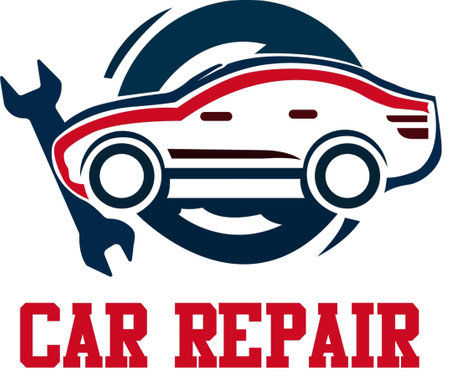 Our Car Repair Logo Template is the perfect choice for auto repair shops looking to establish a strong and professional brand identity.のイラスト素材
