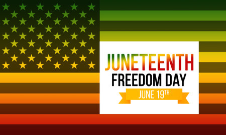Juneteenth Freedom Day. African-American Independence Day Celebration on June 19.の写真素材
