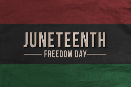 Juneteenth Freedom Day. African-American Independence Day Celebration on June 19.の写真素材