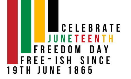 Juneteenth Freedom Day. African-American Independence Day Celebration on June 19.の写真素材
