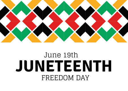 Juneteenth Freedom Day. African-American Independence Day Celebration on June 19.の写真素材
