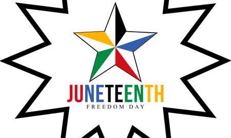 Juneteenth Freedom Day. African-American Independence Day Celebration on June 19.の写真素材