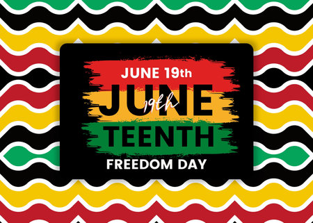 Juneteenth Freedom Day. African-American Independence Day Celebration on June 19.の写真素材