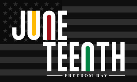 Juneteenth Freedom Day. African-American Independence Day Celebration on June 19.の写真素材