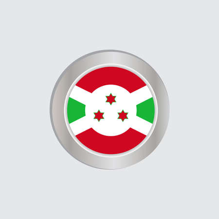 The flag of Burundi in official colors, embed the map, as the originalのイラスト素材