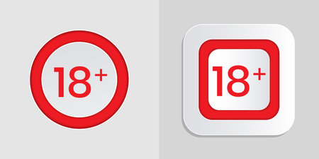 over 18 years label tags for your content
