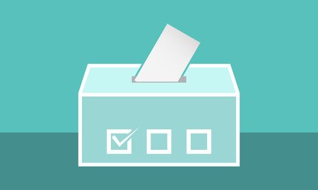Ballot box icon for app or website