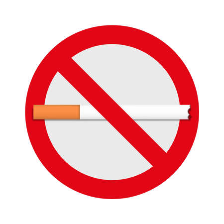 No-smoking sign icon for the application and websiteのイラスト素材