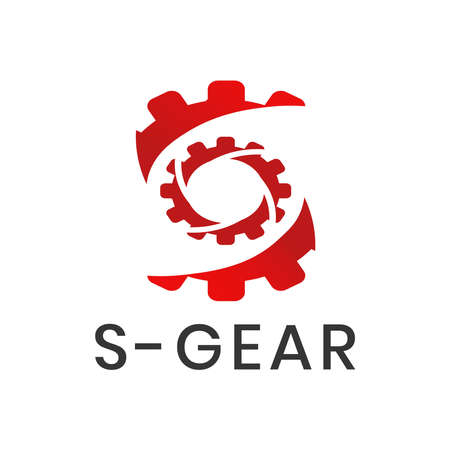 Gear logo with letter S concept for app or websiteのイラスト素材