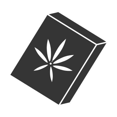 Solid hashish / resin cannabis flat vector icon for apps or websiteのイラスト素材