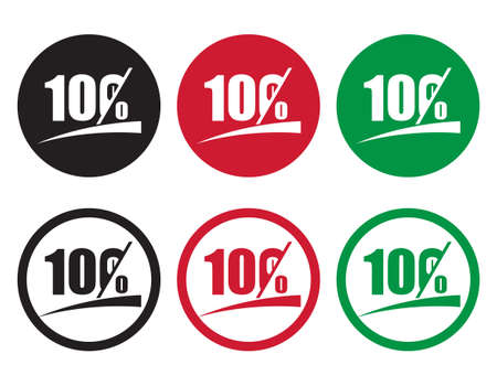 One hundred percentage or 100 percent number with underline flat vector icon for apps and websitesのイラスト素材