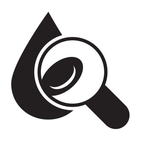 Hematology blood flat vector icon for apps or websitesのイラスト素材