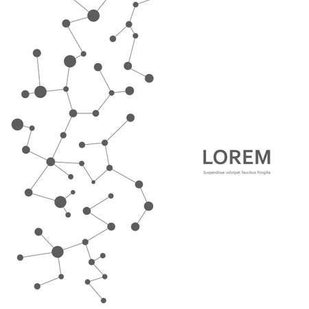 Abstract polygonal vector background with connection structure. Design for technology.のイラスト素材