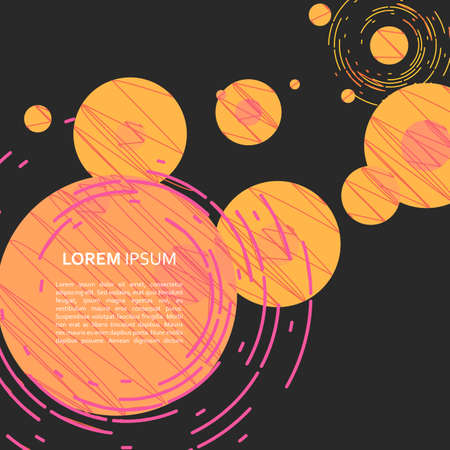 Abstract modern technology background, futuristic twirl design. Lines and circle structure elements.のイラスト素材