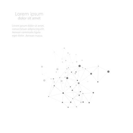 Vector network and connection background for your presentation.のイラスト素材