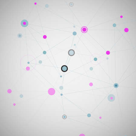 Vector network and connection background for your presentation.のイラスト素材