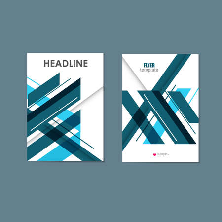 brochures template with abstract design linesのイラスト素材