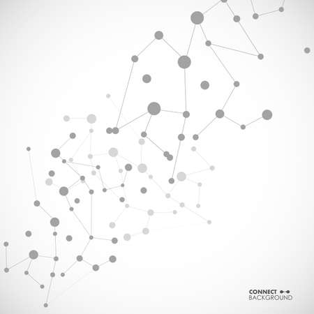 Molecule structure vector illustration backgroundのイラスト素材