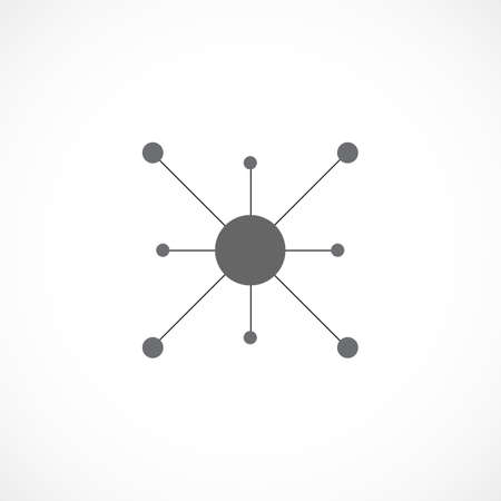 Single flat icon. Vector network illustration.のイラスト素材