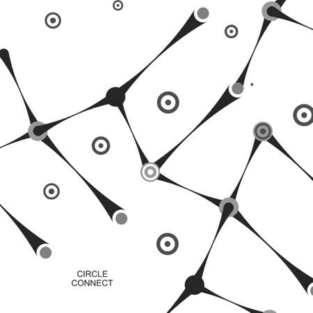 Vector abstract line science background.のイラスト素材