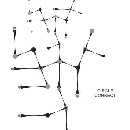 Vector abstract line science background.のイラスト素材