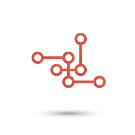 Molecule vector designのイラスト素材