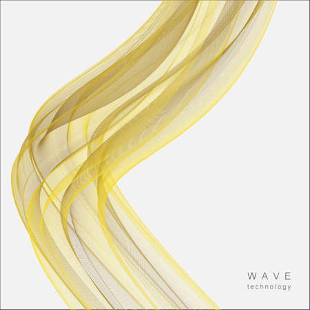 Abstract Creative Wave Vector Design Illustration.のイラスト素材