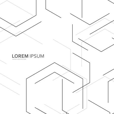 Abstract design for registration scientific works.のイラスト素材