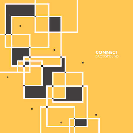 Overlapping squares icon.のイラスト素材