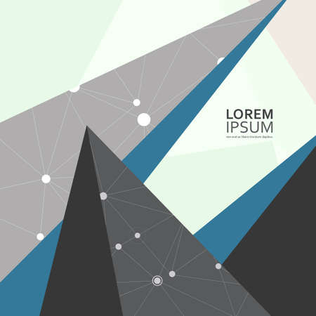 Vector low poly background. Illustration of abstract texture with triangles. Pattern design for banner, poster, flyer.のイラスト素材