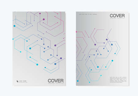 Vector abstract geometric background. Modern brochure design elementの写真素材