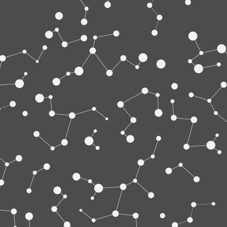 Abtract background with connected line and dots.のイラスト素材