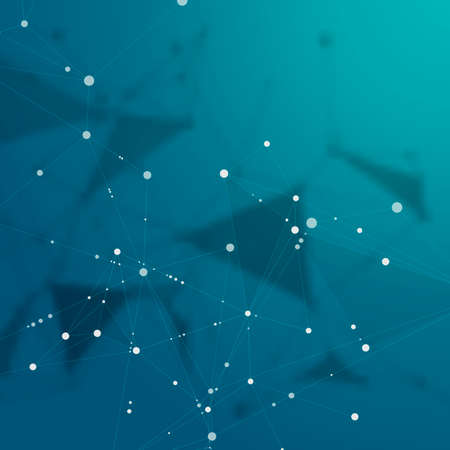 Line and dots connect.のイラスト素材