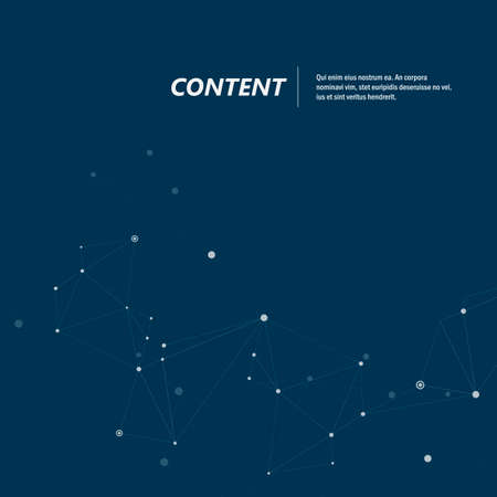 Abstract technology connections on blue backgroundのイラスト素材