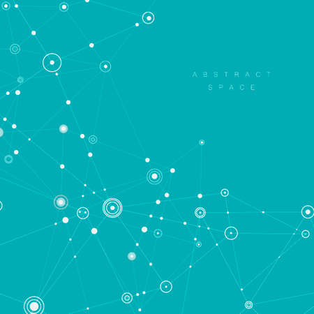 Connect low poly abstract backgroundのイラスト素材