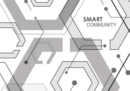 Connect geometry and technology communication background