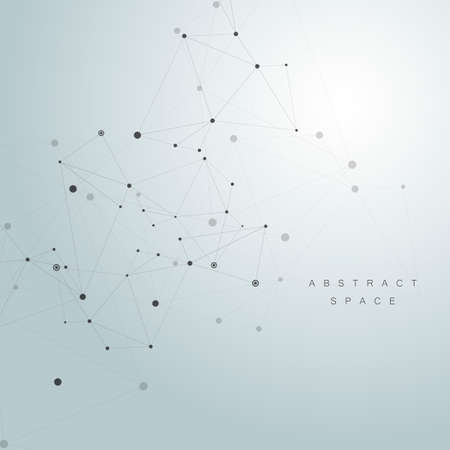 Connection structure and network abstract backgroundのイラスト素材