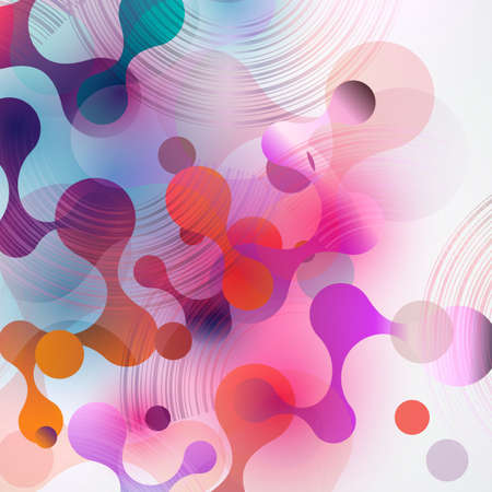 Liquid color design with fluid gradient shapes Vector background.のイラスト素材