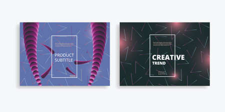 Creative geometric wallpaper and trendy gradient shapes concept.