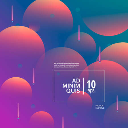 Vector minimal circle design. Motion geometric background designのイラスト素材