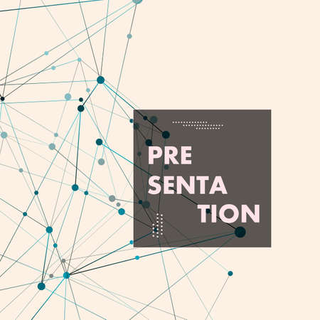 Abstract polygonal vector background with connection structure and idea design for technology