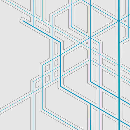 Abstract geometric overlapping lines backgroundのイラスト素材