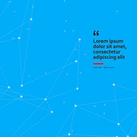 Geometric abstract background with connected white lines. Polygonal structure for molecule and communication. Vector illustration.のイラスト素材