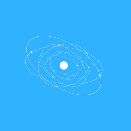 white background with abstract circles