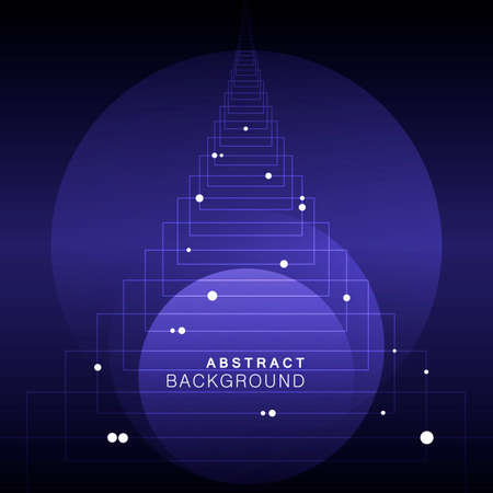 Illustration with bright circle blue space on dark background. Energy wallpaper. Bright star. Colorful setのイラスト素材